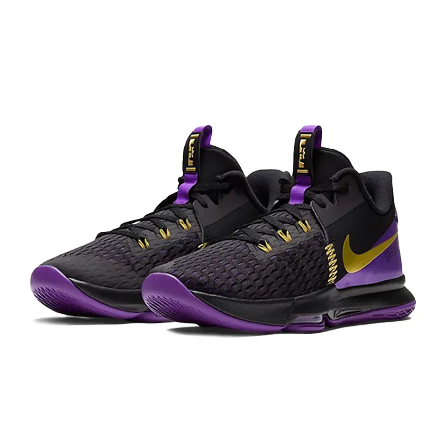 Giày Đen Tím - Giày Thể Thao Nike Lebron Wtiness 5 Ep ' Lakers' CQ9381-001 Màu Đen Tím - Vua Hàng Hiệu