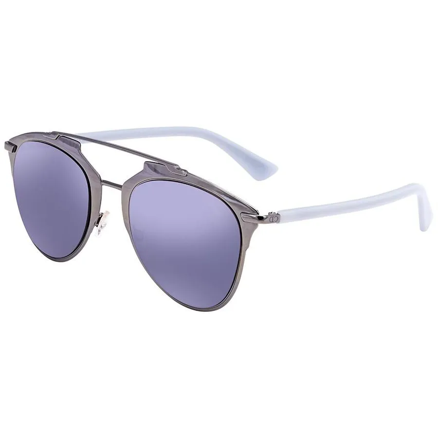 Christian Dior  Blue  Silver Reflective Aviator Sunglasses  Current  Boutique