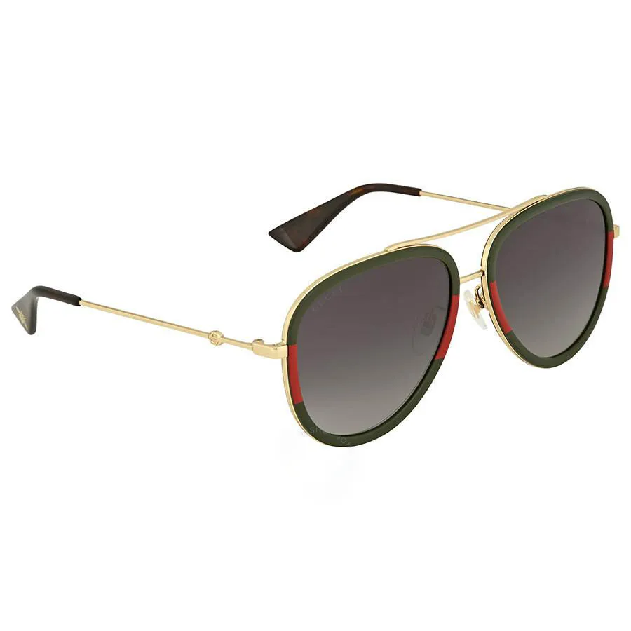 Mua Kính Mát Gucci Grey Gradient Aviator Sunglasses GG0062S 003 57 - Gucci  - Mua tại Vua Hàng Hiệu gg0062s 003 57