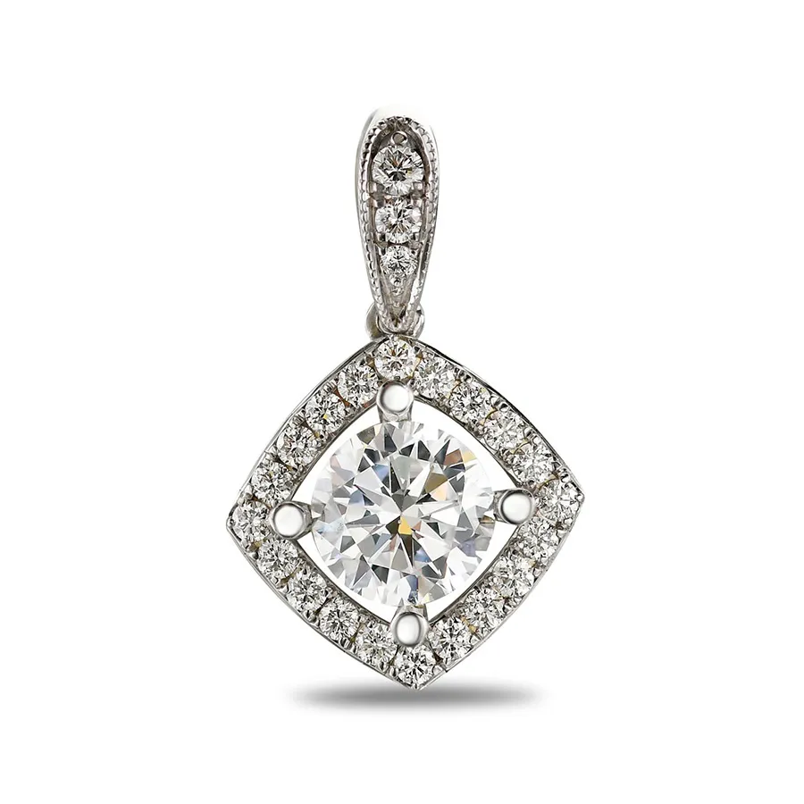 Trang sức Sherlyn Diamond - Mặt Dây Chuyền Sherlyn Diamond MS370#10 Vàng Trắng 18k Đính Kim Cương Màu Trắng - Vua Hàng Hiệu