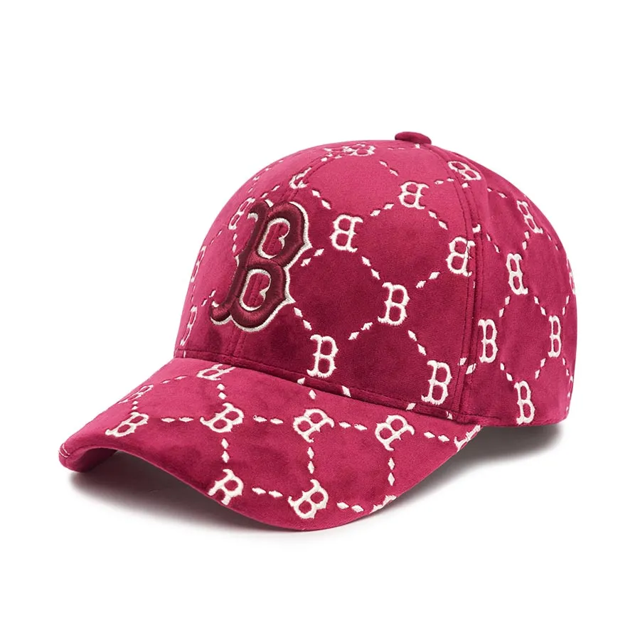 Mũ nón Đỏ hồng - Mũ MLB Dia Monogram Boston Red Sox 3ACPMV126-43WIS Màu Đỏ Hồng - Vua Hàng Hiệu