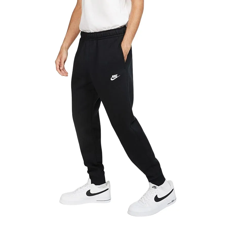 Thời trang Vải lông cao cấp - Quần Dài Nike Sportswear Club Fleece Track Bottoms Màu Đen Size M - Vua Hàng Hiệu