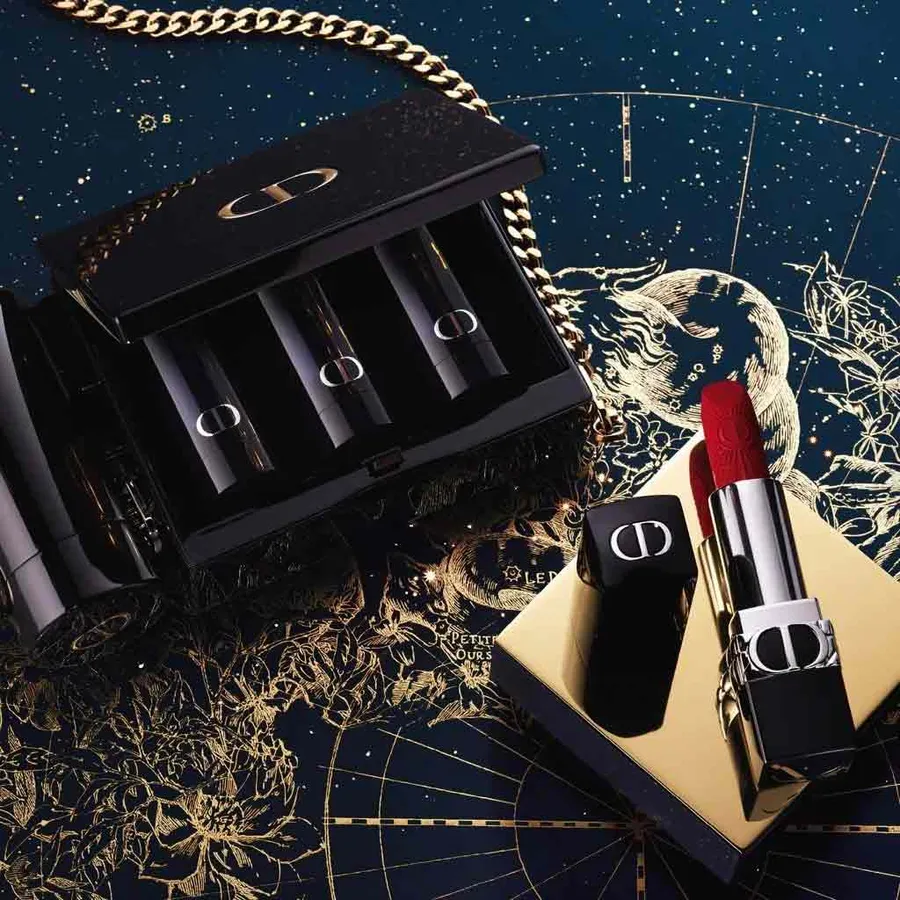 Set Son Dior Rouge Minaudiere - Christmas Makeup Collection (Phiên