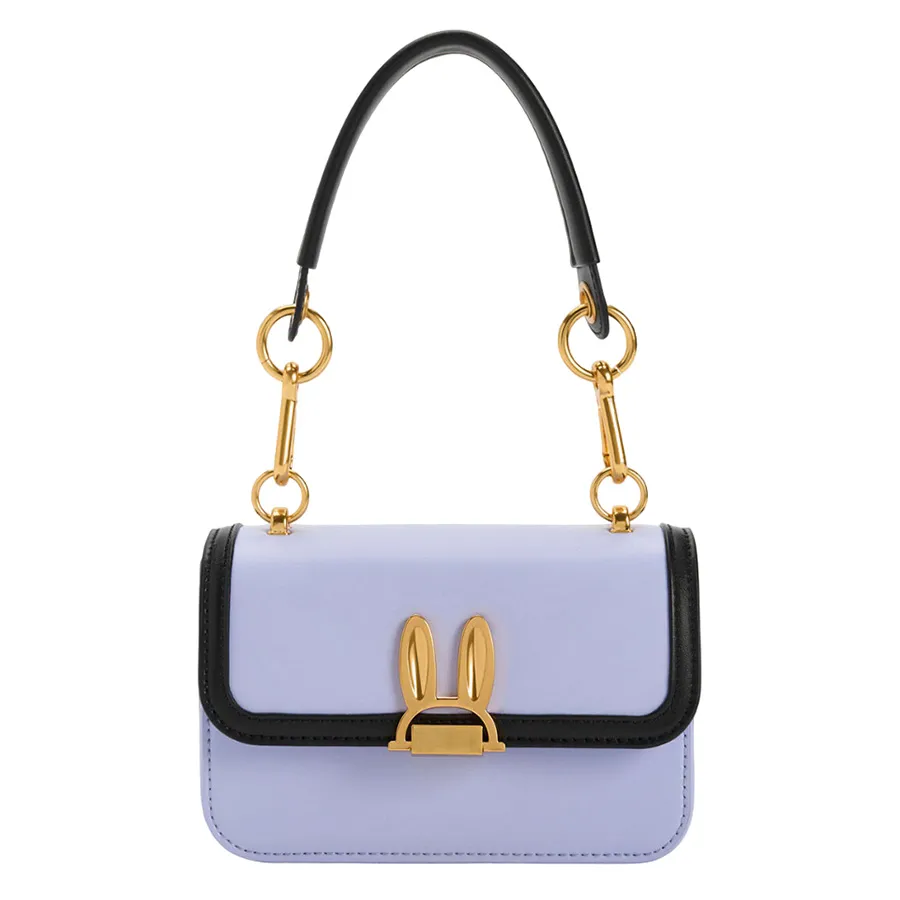 Túi xách Túi đeo vai - Túi Đeo Vai Nữ Charles & Keith CNK Judy Hopps Metallic Accent Bag Lilac CK2-50782059 Màu Tím - Vua Hàng Hiệu