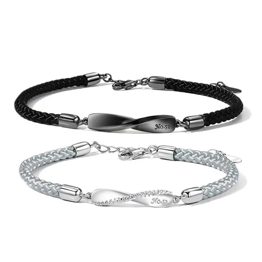 Vòng Đeo Tay Đôi Nam/Nữ LiLi Jewelry Forever Love Lili_986852 Màu Đen