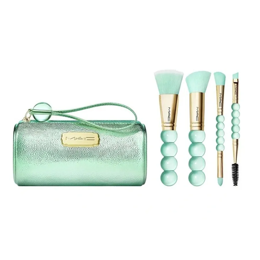 Trang điểm M-A-C Unisex - Bộ Cọ Trang Điểm Kèm Túi Mac Brush With Fate Brush Essentials Kit - Vua Hàng Hiệu