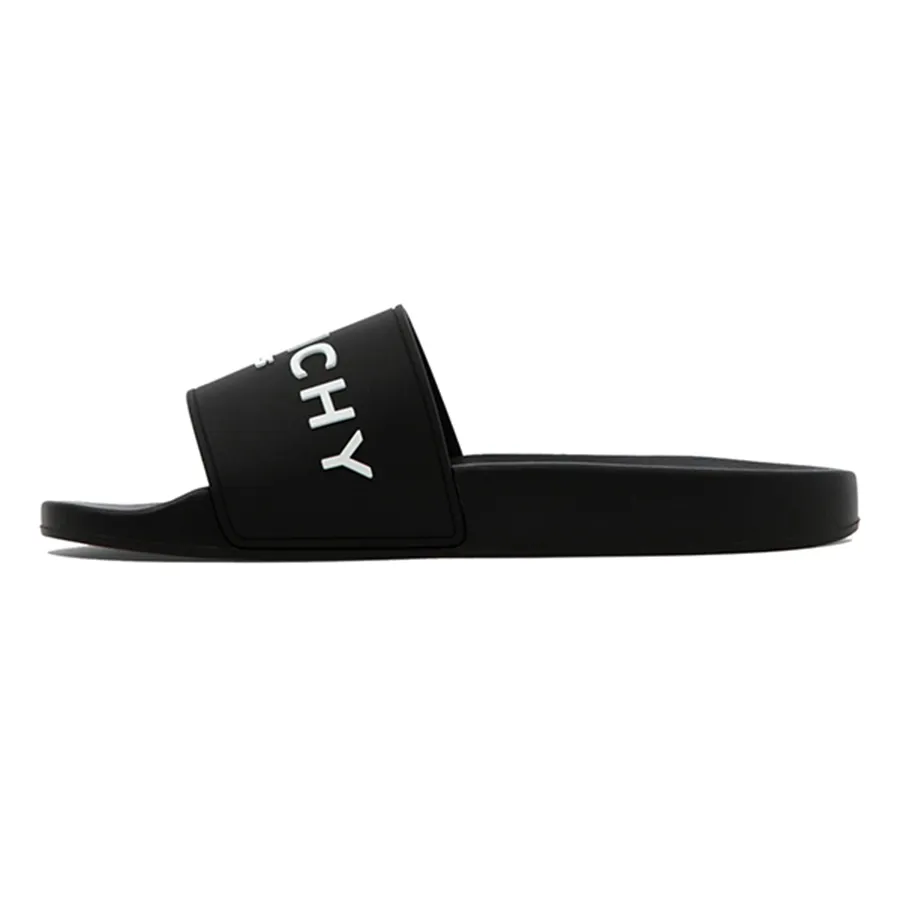 Givenchy Cao su - Dép Givenchy Paris Sandals BH301TH1DB001 Màu Đen - Vua Hàng Hiệu