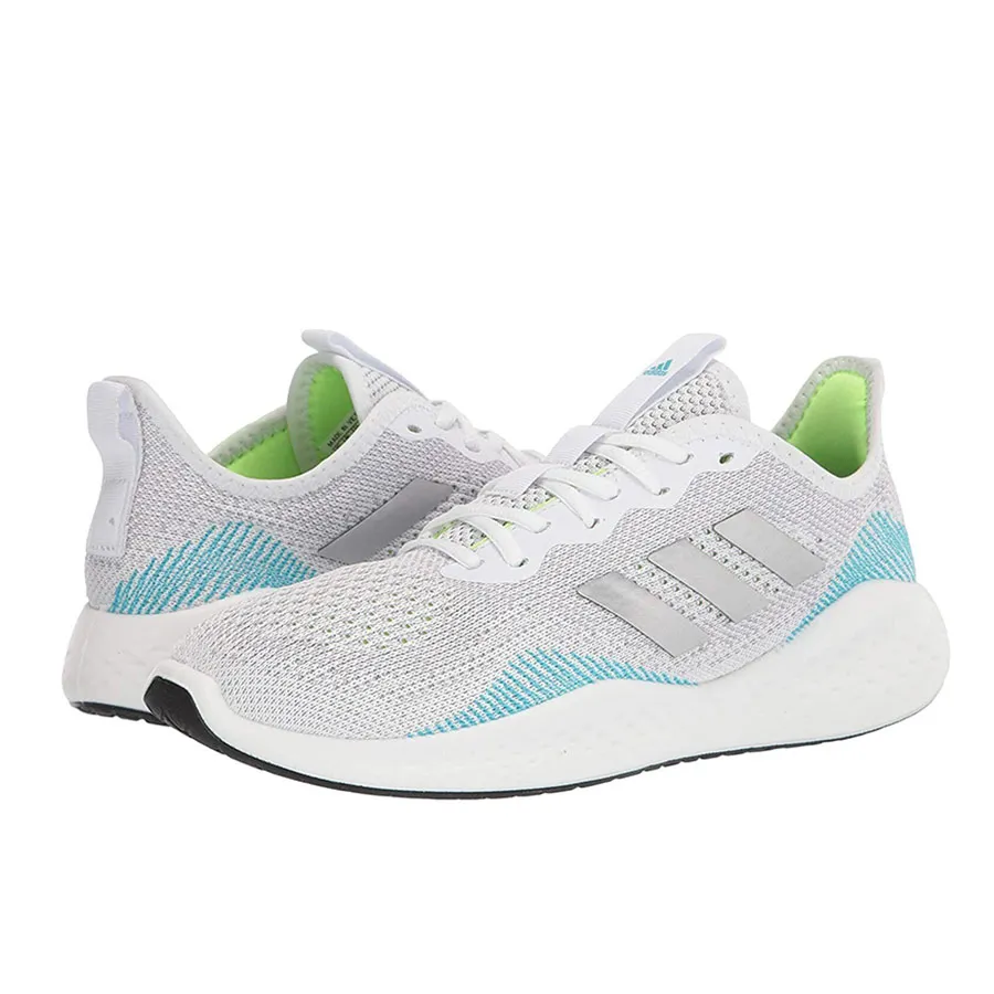 Giày Adidas Trắng - Xám - Giày Chạy Bộ Adidas Fluidflow White FW5080 Màu Trắng - Vua Hàng Hiệu