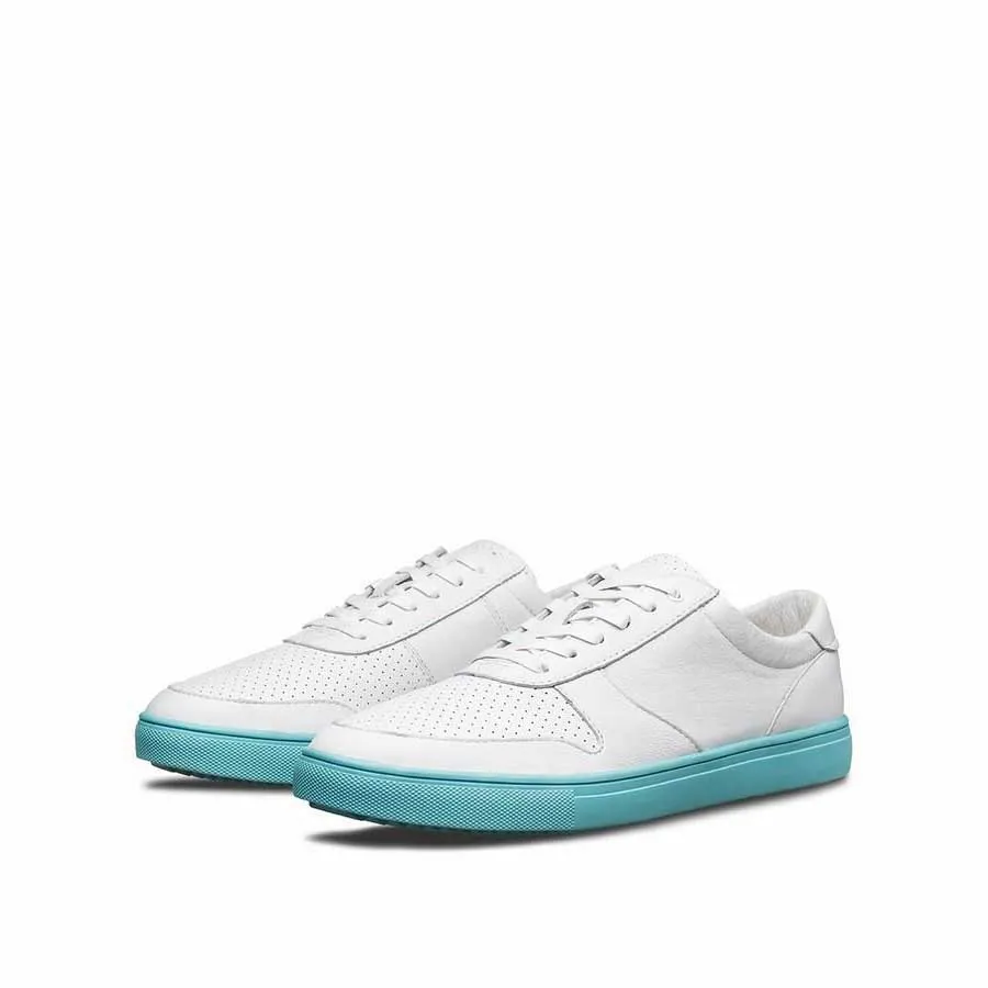 Giày Clae - Giày Sneakers Nữ CLAE Gregory (CLA01275) Phối Đế Xanh Màu Trắng - US 4 - Vua Hàng Hiệu