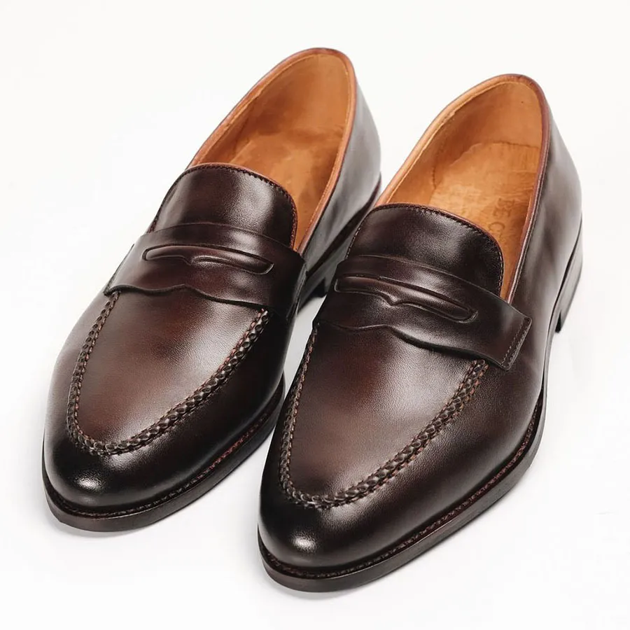 Be Classy Nam - Giày Tây Be Classy Classic Loafers - LF02 Màu Nâu - Vua Hàng Hiệu