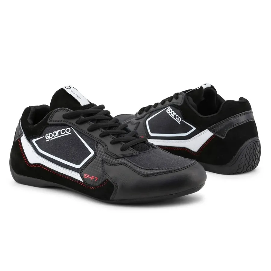 Giày Thể Thao Nam Sparco SP-F7_BLACK-RED Màu Đen Size 40
