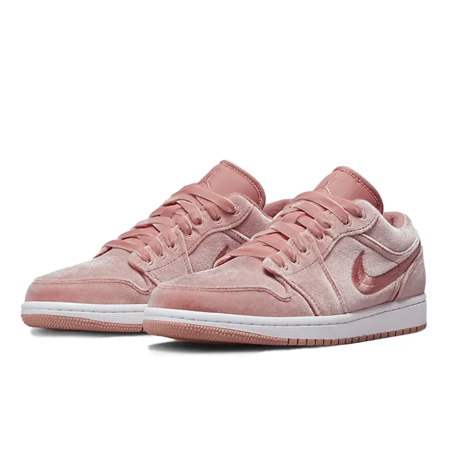 Giày Hồng đất - Giày Thể Thao Nike Air Jordan 1 SE Pink Velvet Màu Hồng Đất Size 40.5 - Vua Hàng Hiệu