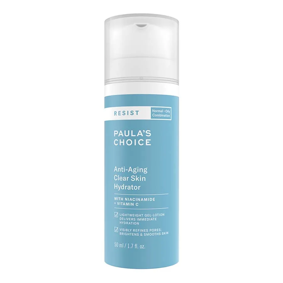 Mỹ phẩm Paula's Choice Kem dưỡng da - Kem Dưỡng Ẩm Hỗ Trợ Trẻ Hóa Da Paula's Choice Resist Anti-Aging Clear Skin Hydrator 50ml - Vua Hàng Hiệu