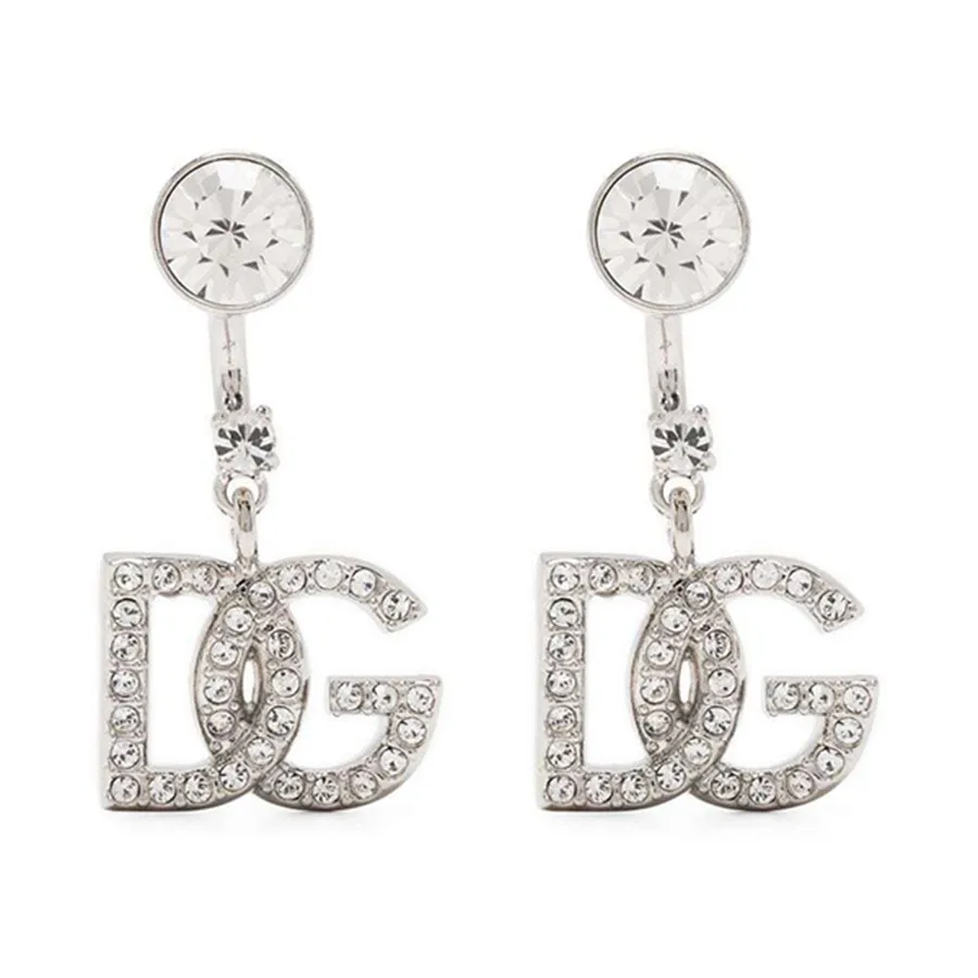 Order Khuyên Tai Dolce & Gabbana Earrings Dg Logo Rhinestones  WEN6L1W111187655 Màu Bạc - Dolce & Gabbana - Đặt mua hàng Mỹ, Jomashop  online