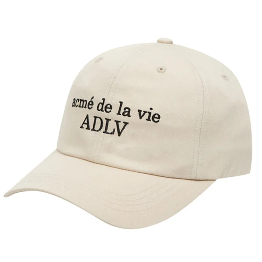 Mũ nón Acmé De La Vie 100% Cotton - Mũ Acmé De La Vie ADLV Basic Ball Cap Màu Be - Vua Hàng Hiệu
