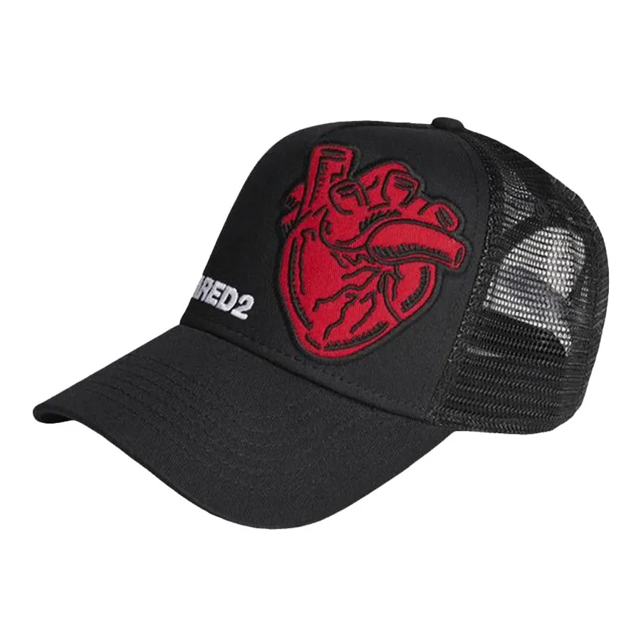 DSQUARED2 ハートロゴ cap Mũ DSquared2 Bad Scout Heart Patch
