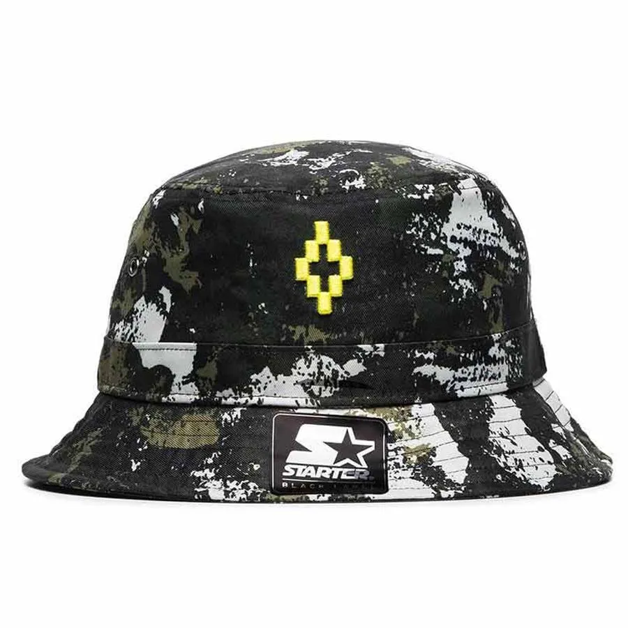 Mũ nón Marcelo Burlon - Mũ Marcelo Burlon Starter Black Label Camouflage-Print Bucket Hat Phối Màu - Vua Hàng Hiệu