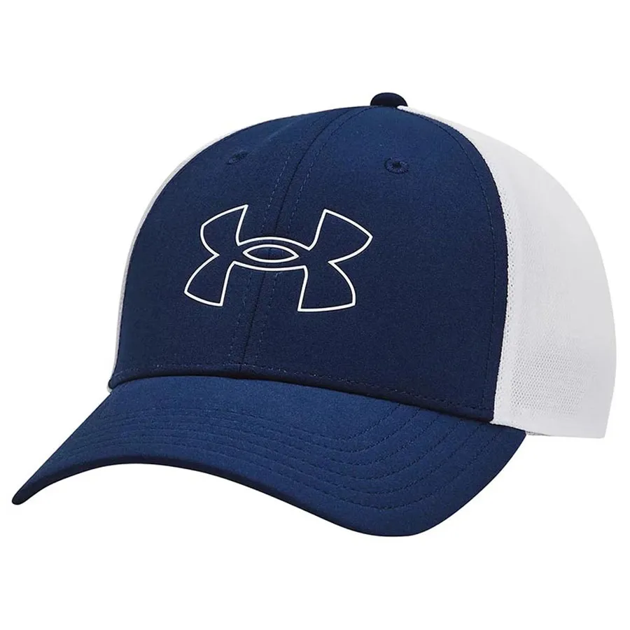 Mũ nón Vải dệt - Mũ Under Armour Ua Iso-Chill Driver Mesh Adjustable Cap 1369805-408 Màu Xanh Trắng - Vua Hàng Hiệu