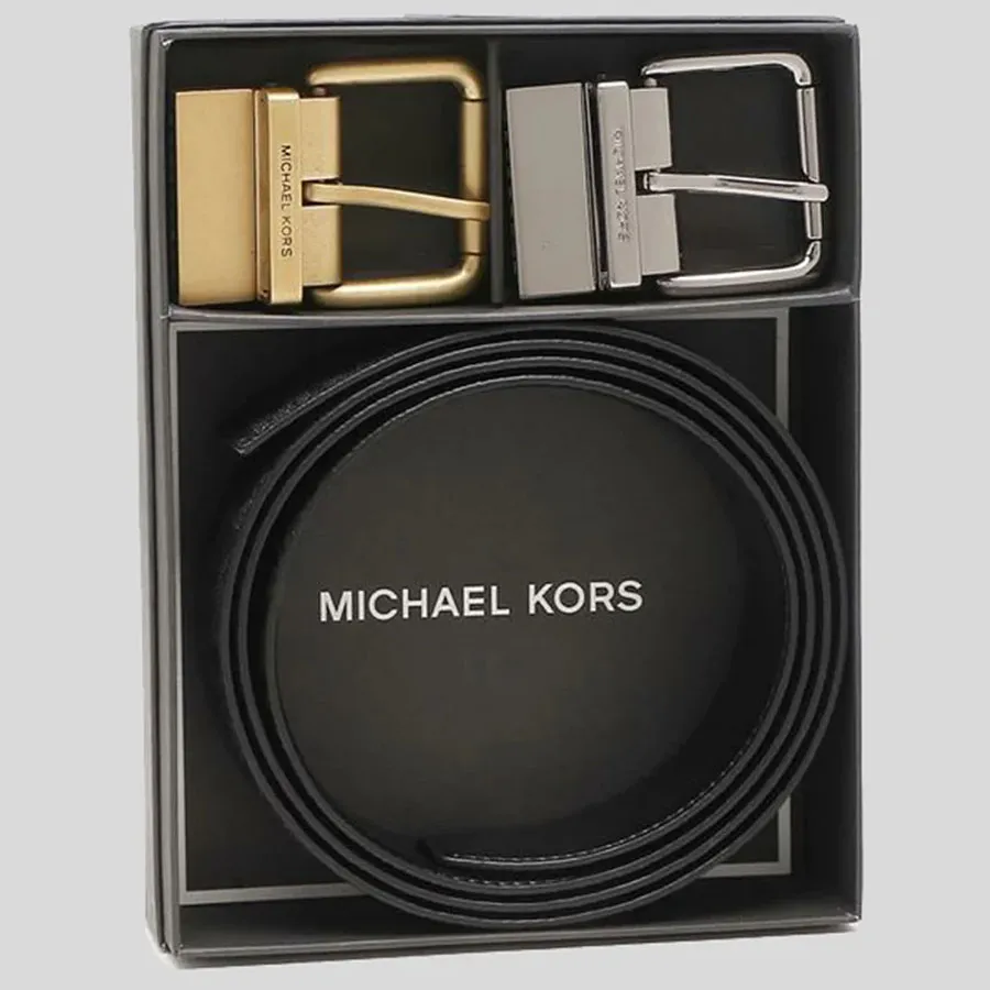 Mua Set Thắt Lưng Michael Kors MK Mens 4-in-1 Signature Canvas Belt Gift  Set Box Black 36F1LBLY9O Màu Đen - Michael Kors - Mua tại Vua Hàng Hiệu  h069595