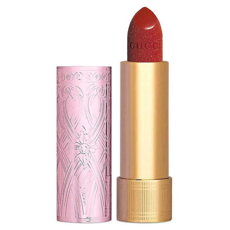 Son Môi Ý - Son Gucci Lip Colour Rouge À Lèvres 505 Limited Màu Đỏ Cam - Vua Hàng Hiệu