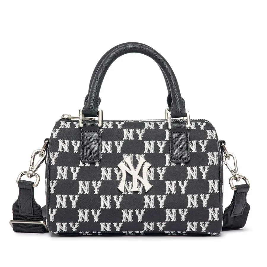 Túi Xách MLB Classic Monogram Jacquard Boston Bag S New York Yankees 3ABWS013N-50BKS Màu Đen