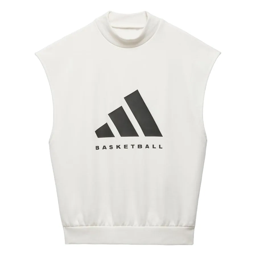 Thời trang Adidas Áo ba lỗ - Áo Ba Lỗ Adidas Basketball Sleeveless Sweatshirt IA3417 Màu Trắng Size XS - Vua Hàng Hiệu
