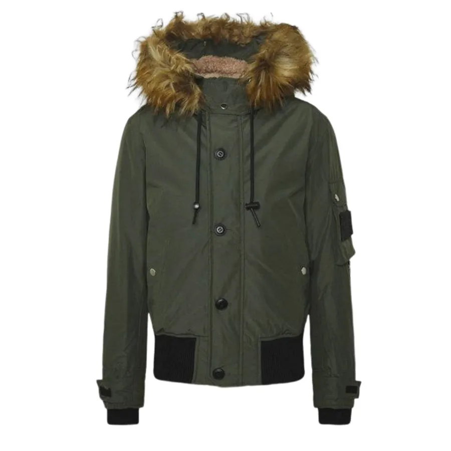 Áo Khoác Parka Diesel Men's Jacket Diesel Green A005590LAZU Màu Xanh Lá Size S