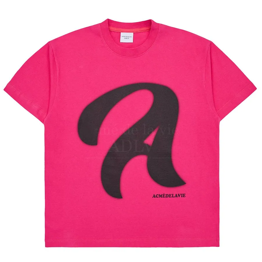 Acmé De La Vie Nữ - Áo Phông Acmé De La Vie ADLV A Stencil Logo Short Sleeve T-Shirt Pink Màu Hồng Size 1 - Vua Hàng Hiệu
