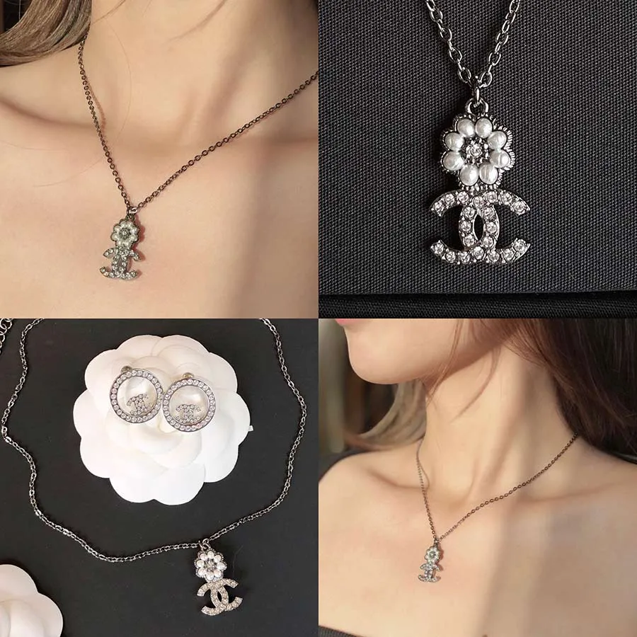 Chanel Short Pearl Necklace World CC  Designer WishBags