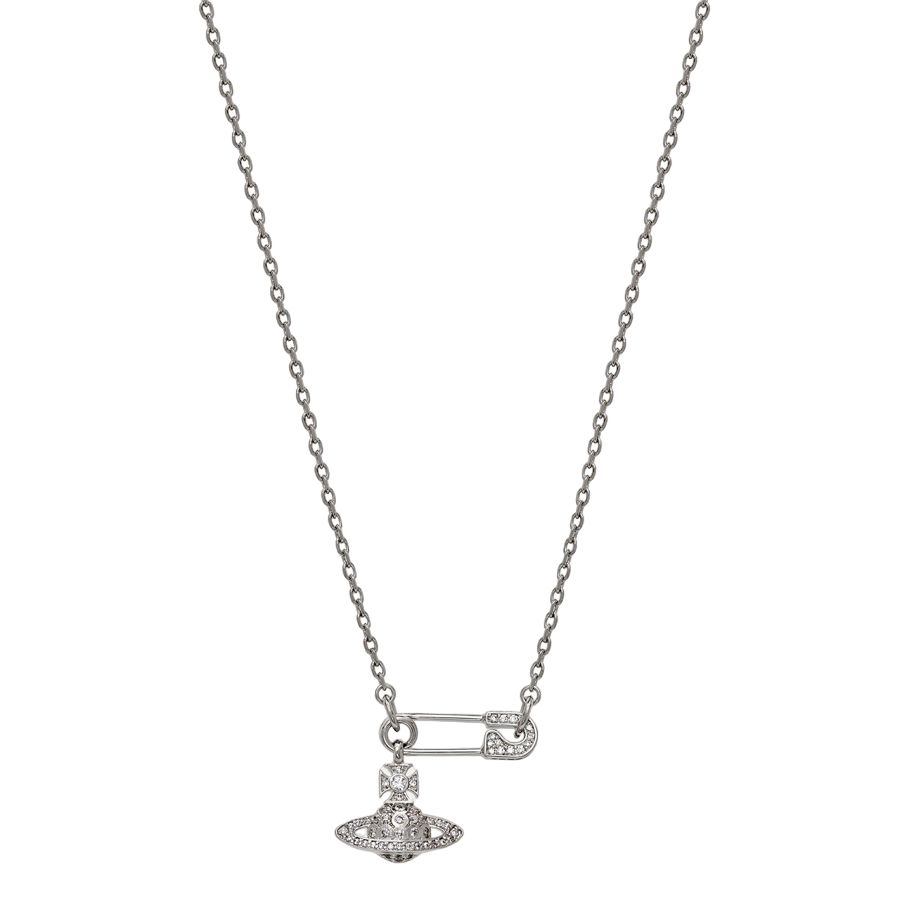Vivienne Westwood Ariella Pink Heart Necklace Crystal Orb Silver Pendant NO  BOX | eBay
