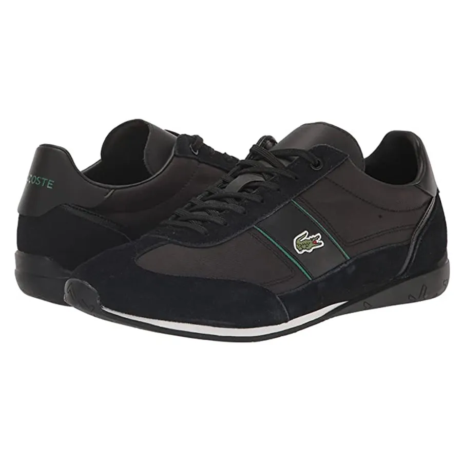 Giày Thể Thao Lacoste Angular Textile And Leather 222 7-44CMA00131B4 Màu Đen Size 42