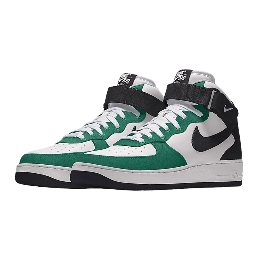 Giày Thể Thao Nike Air Force Mid By You Màu Xanh Trắng Size 42