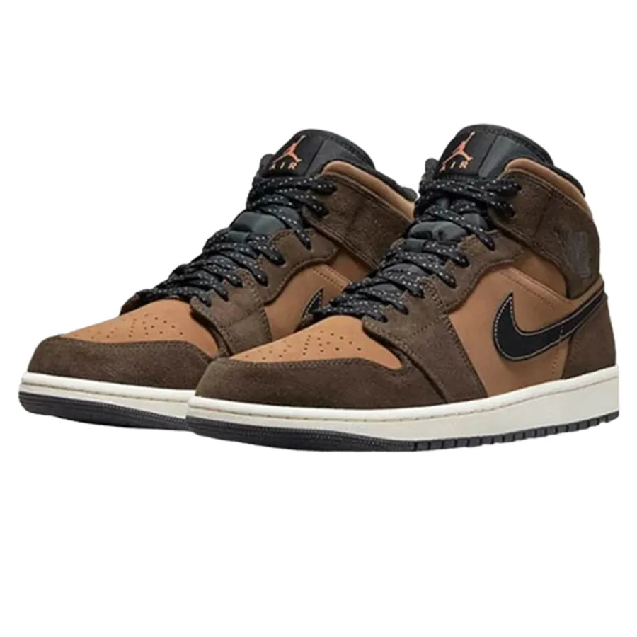 Giày Thể Thao Nike Air Jordan Mid Se Dark Chocolate DC7294-200 Màu Nâu  Đen Size