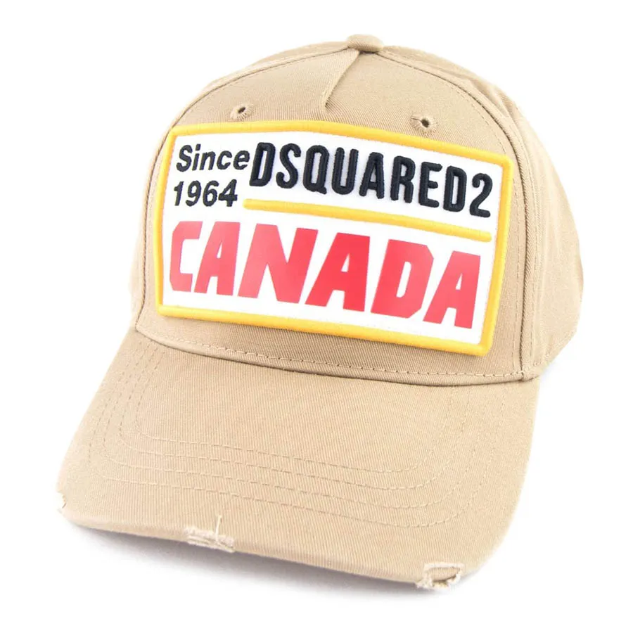 DSquared2 Be - Mũ Dsquared2 Patch Embroidered Canada Màu Be - Vua Hàng Hiệu