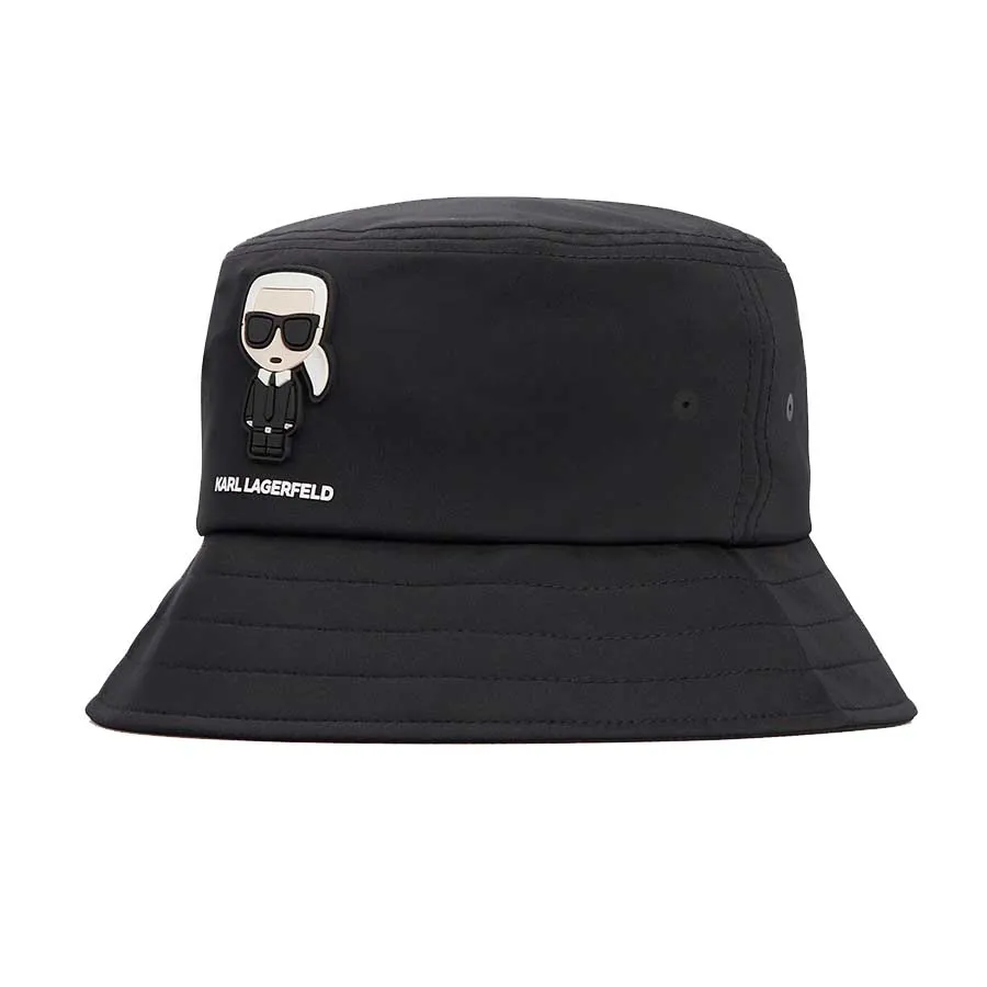 Mũ Karl Lagerfeld Panama Logo Bucket Màu Đen