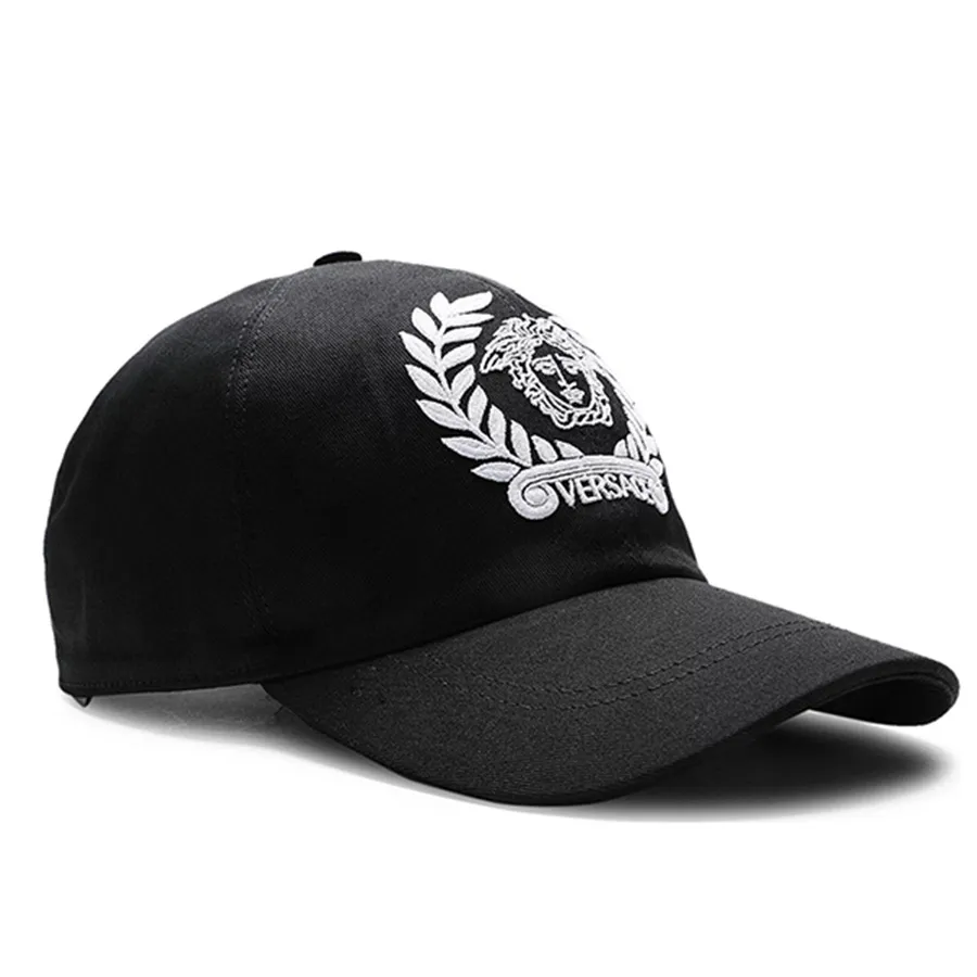 Mũ Versace Medusa Logo Cap Màu Đen Size 57 | Vua Hàng Hiệu