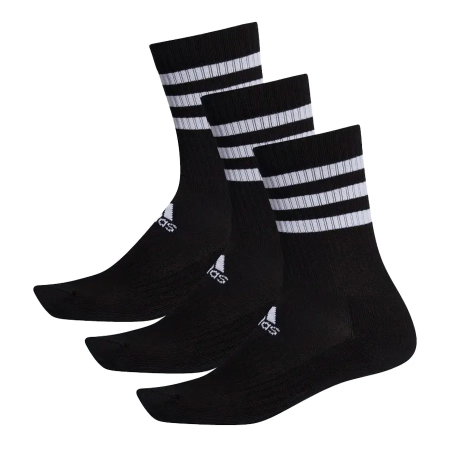 Tất Adidas Stripes Cushioned Crew Socks Pair DZ9347 Màu Đen
