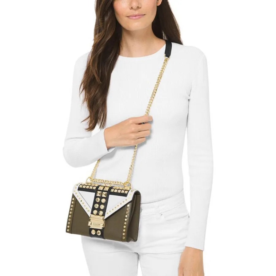 Mua Túi Đeo Chéo Michael Kors MK Whitney Large Studded Tri-Color ...