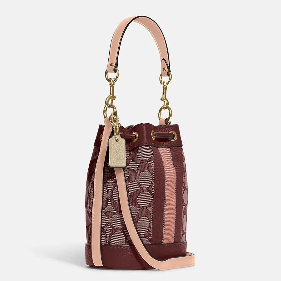 Order Túi Xách Coach Mini Dempsey Bucket Bag In Signature Jacquard