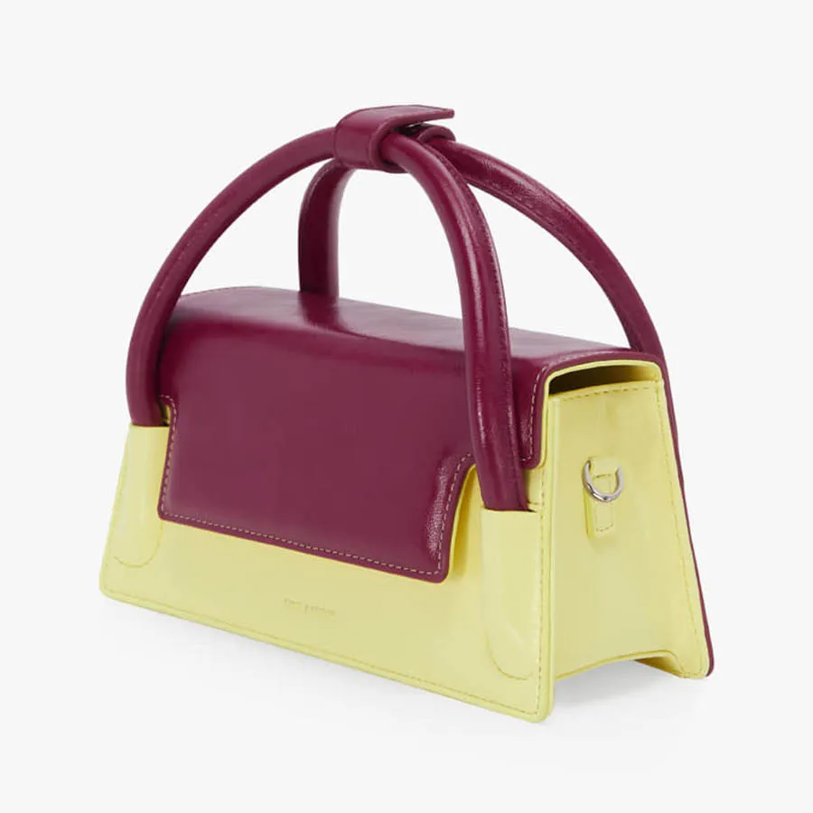 Túi Xách Tay Find Kapoor Marty Wedge Bag 22 Crinkled Lemon
