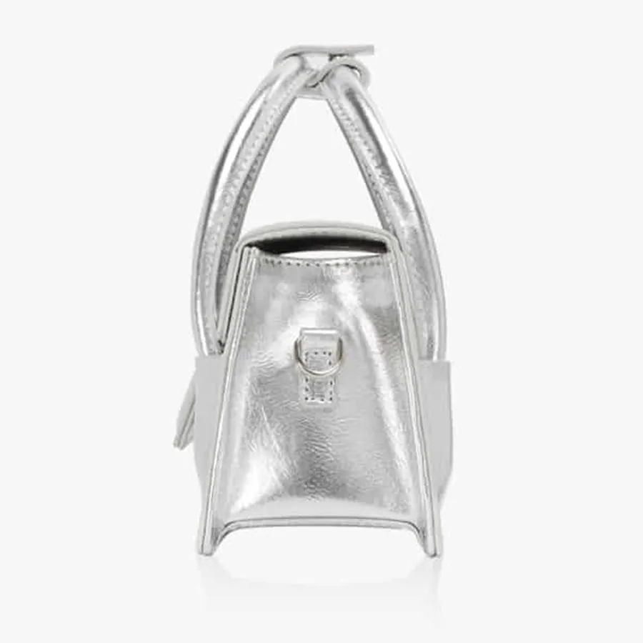 Túi Xách Tay Find Kapoor Marty Wedge Bag 22 Crinkled Silver