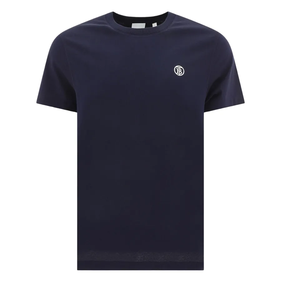 Áo Phông Nam Burberry Logo TB Embroidered 8056176 Tshirt Màu Xanh Navy D-HY