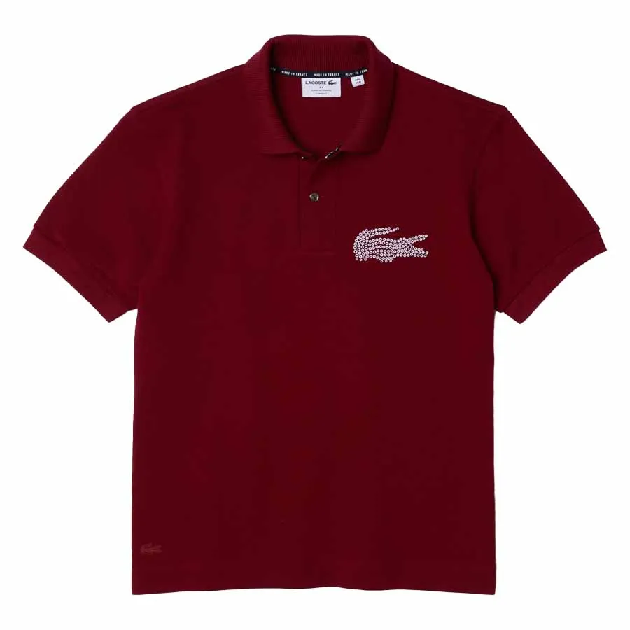 Thời trang Đỏ đô - Áo Polo Nam Lacoste Made in France PH2676P41 Màu Đỏ Đô Size 5 - Vua Hàng Hiệu