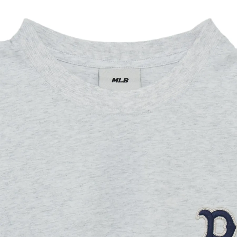 Minhshopvn  50 Áo Polo MLB Logo Basic Overfit Collar Short Sleeve  Tshirt Boston Red Sox 31TSQ213143R