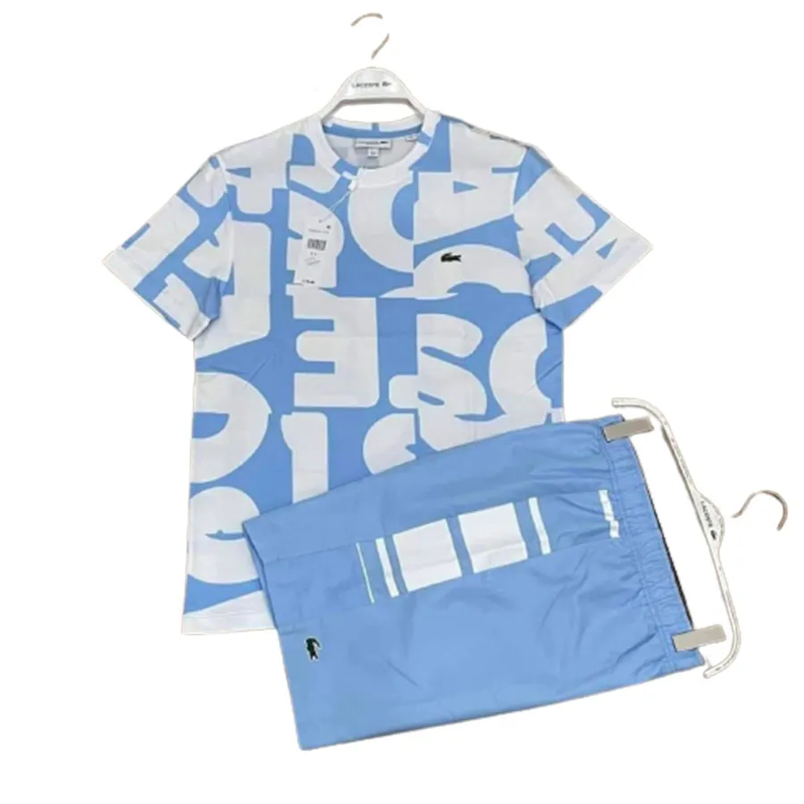 Bộ Thể Thao Lacoste Men's Phối Màu Xanh Trắng&nbsp;Size S