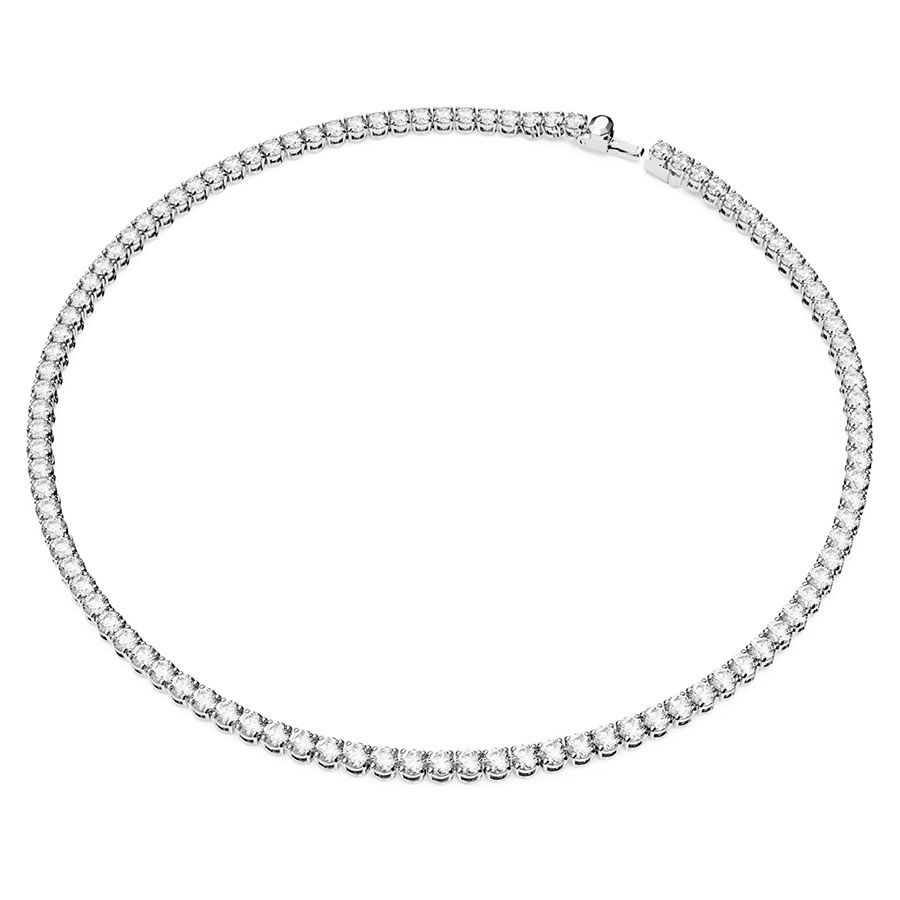 18k Platinum Plated Tennis Necklace Earrings Bracelet made w Swarovski  Crystal | eBay