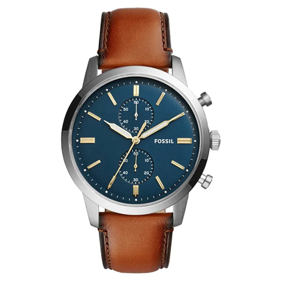 Đồng Hồ Nam Fossil 44mm Townsman FS5279 Màu Xanh Nâu | Vua Hàng Hiệu