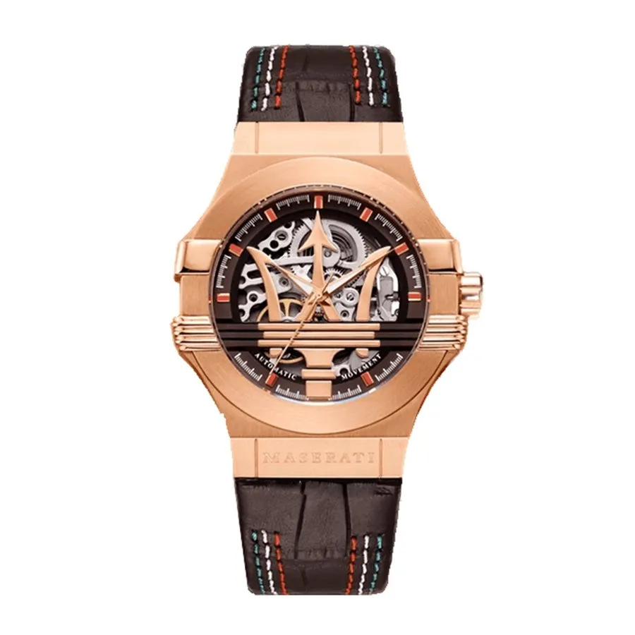 Maserati - Đồng Hồ Nam Maserati Potenza Rose Gold Tone Automatic Men's Watch R8821108026 Màu Vàng Hồng - Vua Hàng Hiệu