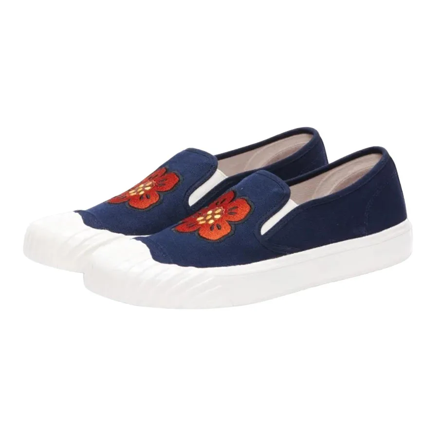 Giày Kenzo - Giày Slip On Kenzo Kenzoschool FD55SN005F73 77 Màu Xanh Navy - Vua Hàng Hiệu