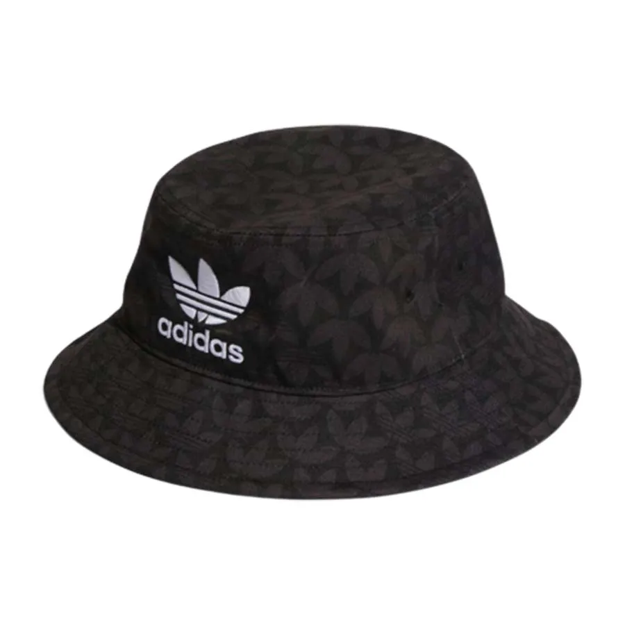 Mũ nón - Mũ Adidas Monogram Texture Bucket Hat IB9194 Màu Đen 54-57 - Vua Hàng Hiệu